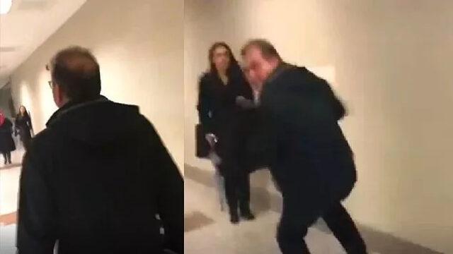 Son dakika: Fenerbahçe taraftarından kulübü UEFA şikayet eden Talip Doğan Karlıbel'e tokat!