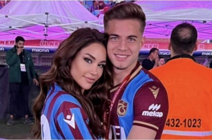Trabzonsporlu Batuhan Kör'ün Türkiye birincisi olan sevgilisi Elif Yılmaz güzelliğiyle dudak uçuklattı