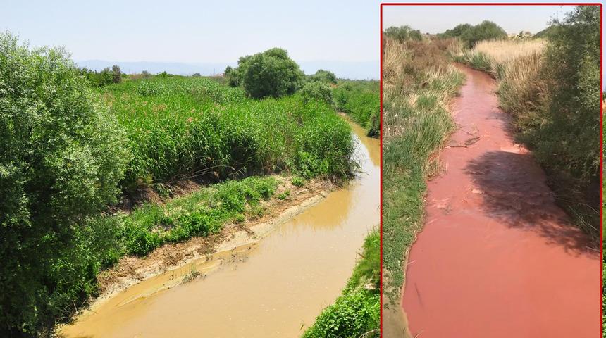 Nif Çayı'nın kırmızı rengi bölge halkını korkutmuştu! Nedeni belli oldu