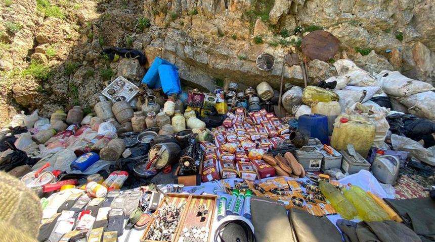 İçişleri Bakanlığı duyurdu: Tunceli'de PKK terör örgütünün deposu bulundu