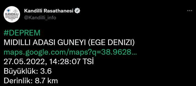 27 Mayıs 2022 İzmir'de deprem mi oldu?