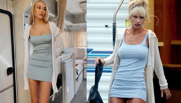 Dilan Çiçek Deniz'in kendini Pamela Anderson'a benzettiği çok beğenilen mavi elbisesine uygun fiyatlı alternatifler
