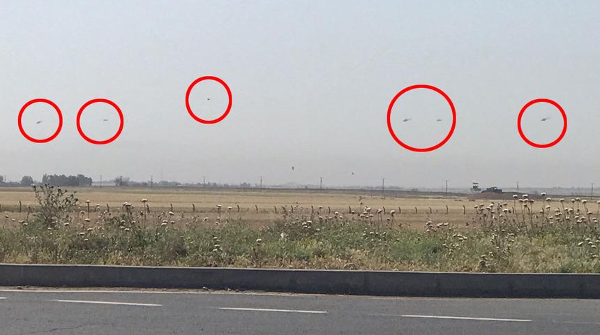 Suriye sınırında hareketli saatler... Helikopterler peş peşe havalandı