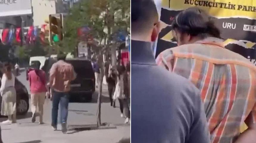 Şişli'de metro çıkışında taciz! Çığlık atarak peşinden koştu...