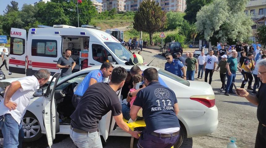 Sosyal medyada paylaştı... Feci kazanın görüntüleri ortaya çıktı! Korku dolu anlar kamerada