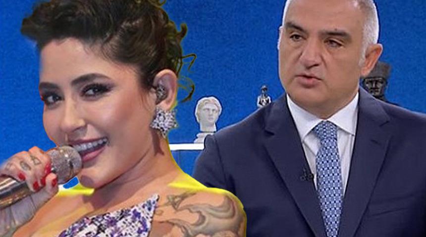 Melek Mosso'nun Isparta'daki konseri iptal edilmişti! Bakan Ersoy canlı yayında duyurdu