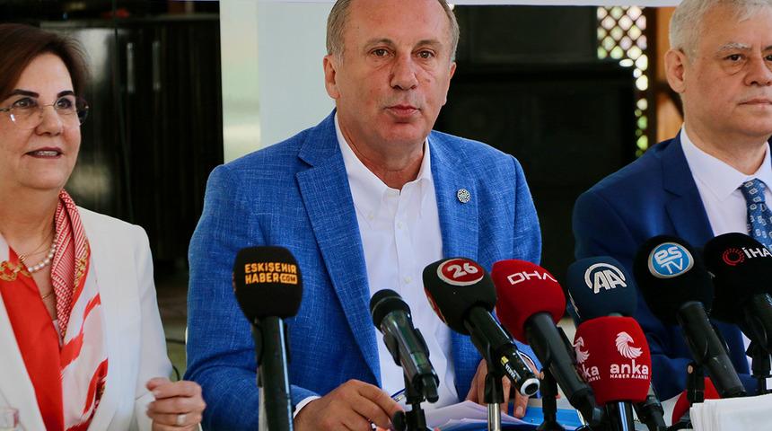 Muharrem İnce partisinin oy oranını a&ccedil;ıkladı