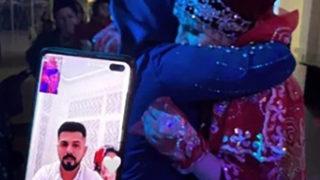 Kendi düğününe online katılan damat! 8 saat boyunca takip etti...