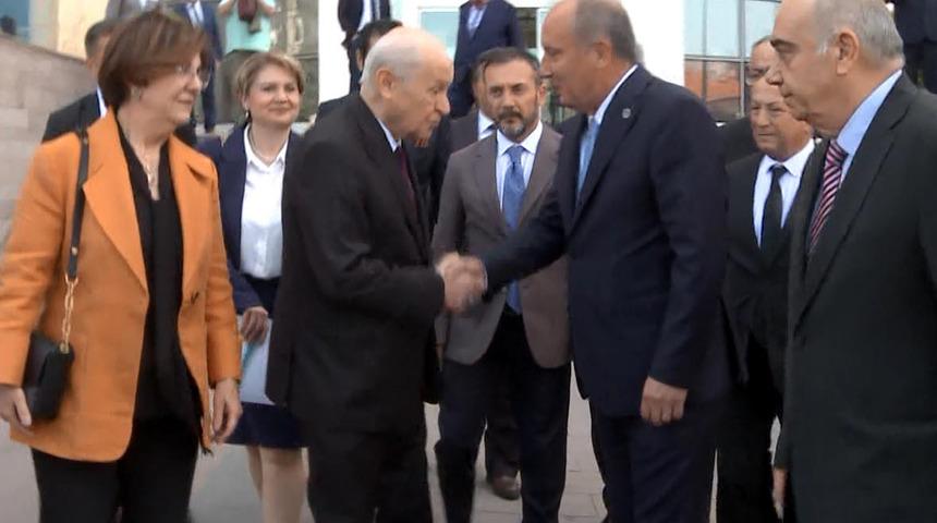 İnce, Bahçeli'yi ziyaret etti! Dikkat çeken fotoğraf