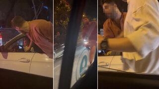 Taksim’de maganda dehşeti! Önce camdan sarktı, sonra peşinden koşup saldırdı