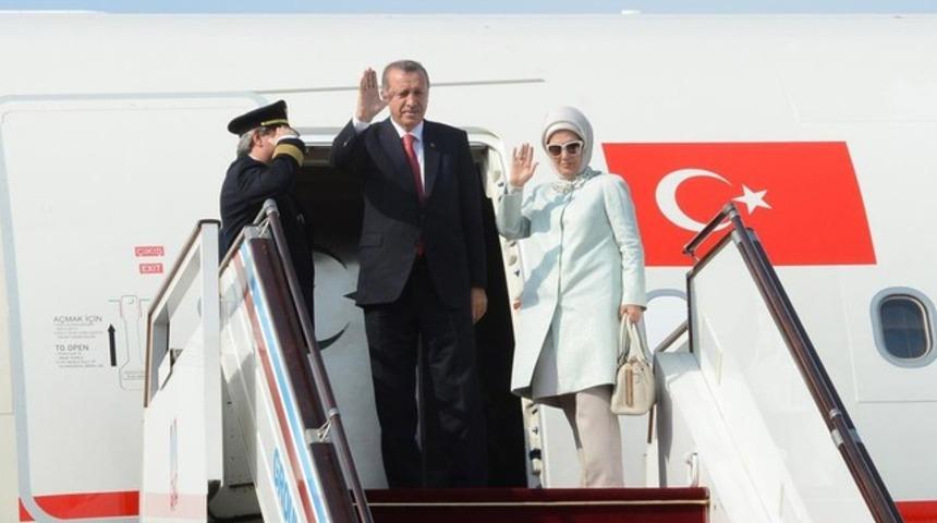 Cumhurbaşkanı Erdoğan'ın uçağı Houston'a iniş yaptı