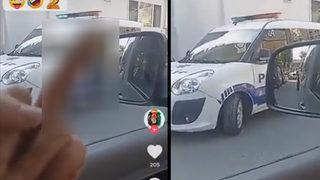 Polis ekiplerine yaptığı hareketler büyük tepki çekti! Yabancı uyruklu şüpheli yakalandı