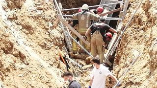 Başakşehir'deki inşaatta göçük! Toprak altında kalan işçi hayatını kaybetti