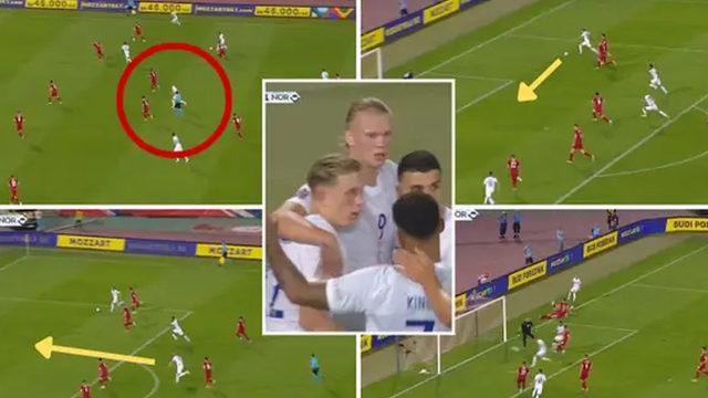 Görenler gözlerine inanamadı! Haaland'ın attığı gol sosyal medyanın gündemine oturdu