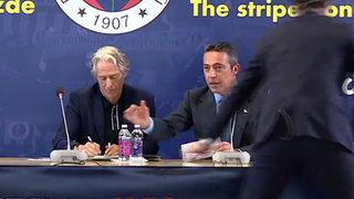 Son dakika: Jorge Jesus'un basın toplantısında ilginç an! Ali Koç'tan muhabirlere: ''Bırak onu! Oradan para kazanıyoruz...''