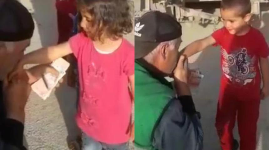 Kahramanmaraşlı temizlik işçisini duygulandıran hareket! Tek tek ellerini öptü