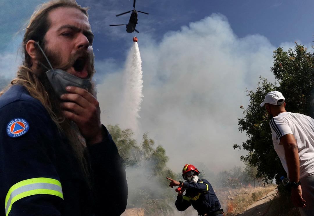 Son dakika: Yunanistan'da orman yangını! Atina yakınlarından alevler y&uuml;kseliyor, yerleşim yerleri boşaltılıyor