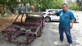 Çalınan otomobilini parçalanmış halde buldu! 'Keşke böyle görmeseydim'