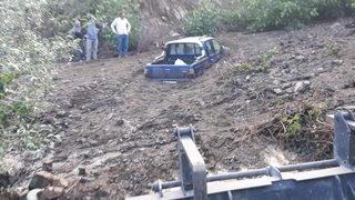 Görüntüler Adana'dan! Bir anda toprağa gömüldü... Yol kapandı