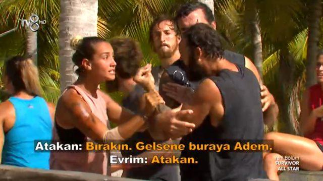 Survivor Atakan ve Adem kavgası olaylı bitti! Takımlar birbirine girdi