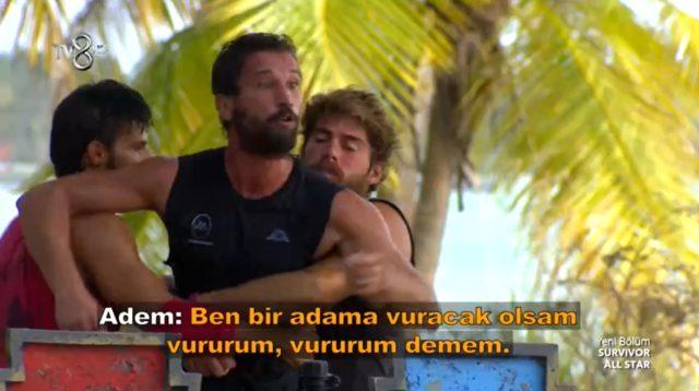 Survivor Atakan ve Adem kavgası olaylı bitti! Takımlar birbirine girdi