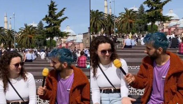 Sultanahmet Meydanı'nda Rus turiste ahlaksız teklif! TikTok'ta paylaşılan video görüntüsü büyük tepki çekti