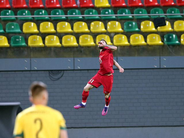 Gümbür gümbür geliyoruz! Türkiye A Milli Takımımız, Litvanya'yı gole boğdu