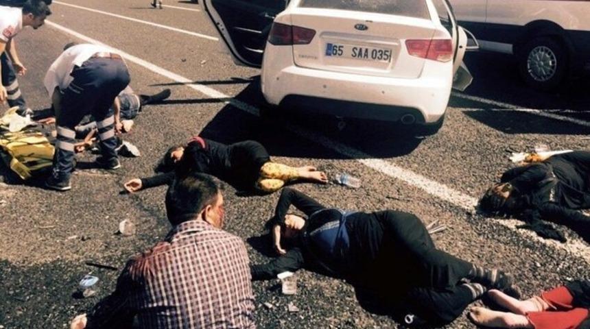 Erzurum'da trafik kazası: 11 yaralı