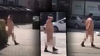 'Yok artık' dedirten bir çıplaklık olayı daha... Bu ne rahatlık! Yer: Kahramanmaraş