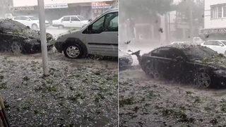 Konya Haziran ayında kışı yaşadı! Bu görüntüler sosyal medyada gündem oldu