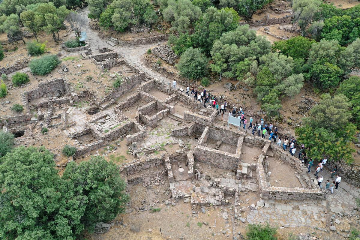 Vestel &ccedil;alışanları, antik kentte &ccedil;evre temizliği yaptı