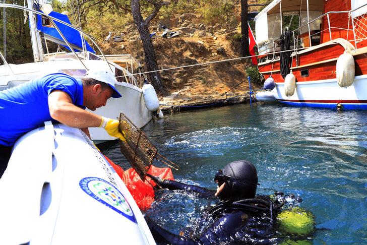 Muğla'da deniz dibi temizliği yapıldı G4