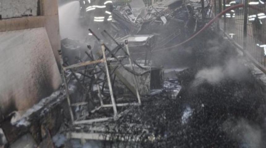 Hastanede korkutan yangın