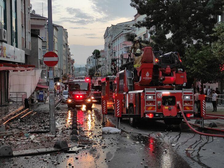 Küçükçekmece'de iş hanında çıkan yangın hasara neden oldu G3
