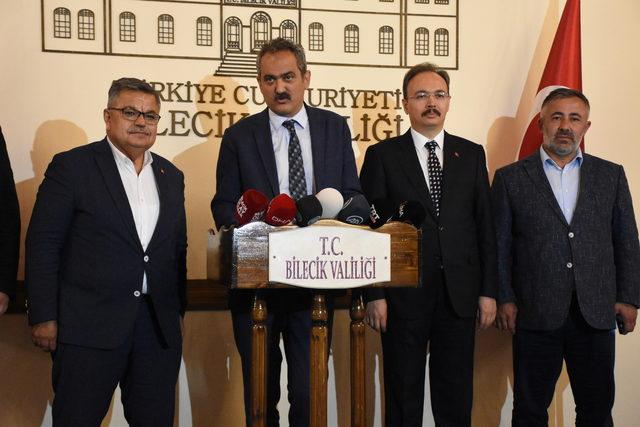 Bakan Özer, Bilecik'te il değerlendirme toplantısının ardından açıklama yaptı