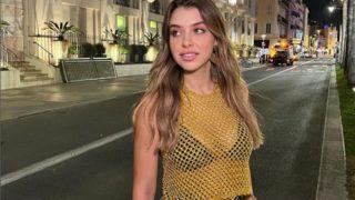 Hande Erçel'in kardeşi Gamze Erçel transparanlı mini elbisesiyle olay yarattı!