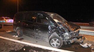 Ahmet Eşref Fakıbaba trafik kazası geçirdi