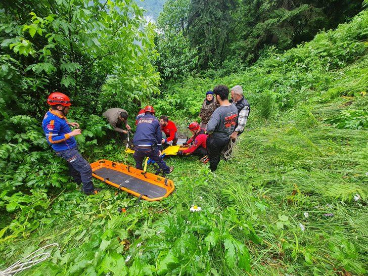Rize'de yük taşımada kullanılan teleferikten düşen iki kişi yaralandı G1