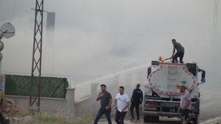 GÜNCELLEME - Şanlıurfa'da biyokütle enerji santralinde çıkan yangına müdahale ediliyor