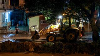 Akyurt'ta selin ardından temizlik çalışmaları devam ediyor