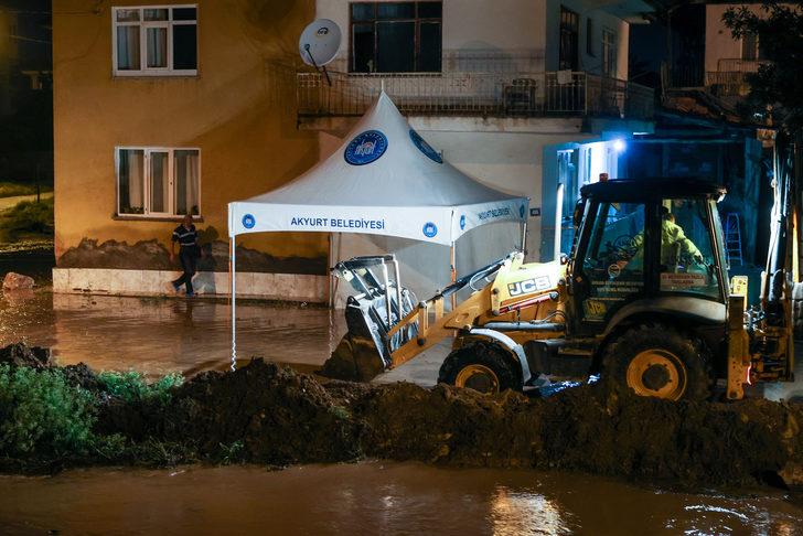 Akyurt'ta selin ardından temizlik çalışmaları devam ediyor G2