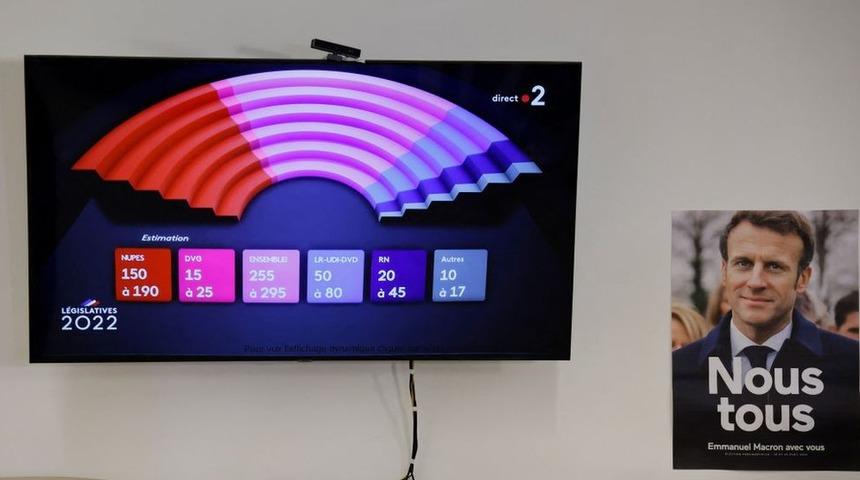 Fransa genel seçimleri: Sol ittifak ile Macron ilk turda başa baş