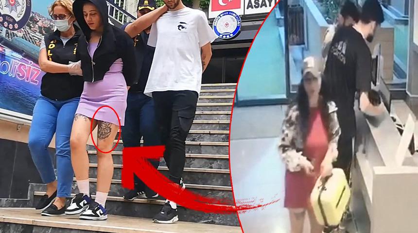 Lüks rezidansta mini etekli hırsız şoku! Bacağındaki dövmeden yakalandı…