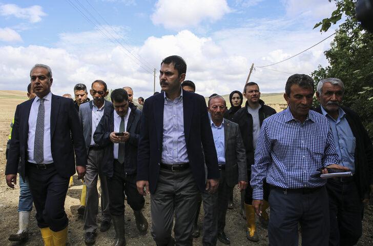 Bakan Kurum, sel felaketinin yaşandığı Haymana'da incelemelerde bulundu G1