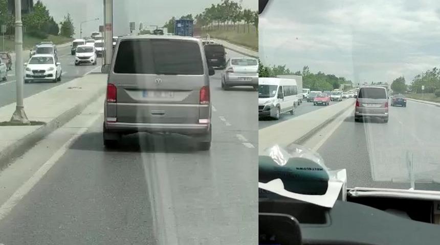 Ambulansa yol vermeyen s&uuml;r&uuml;c&uuml;ye ceza! G&ouml;r&uuml;nt&uuml;ler tepki &ccedil;ekmişti