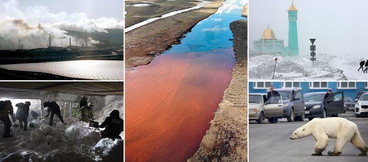 45 gün boyunca güneş doğmuyor, nehirler kırmızı renkte akıyor! Dünyanın en iç karartıcı şehri: Norilsk
