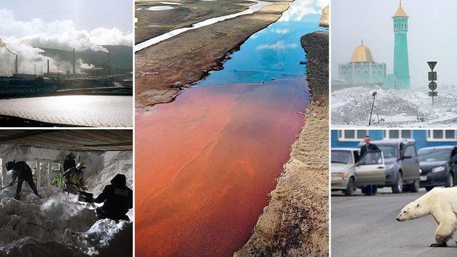 45 gün boyunca güneş doğmuyor, nehirler kırmızı renkte akıyor! Dünyanın en iç karartıcı şehri: Norilsk