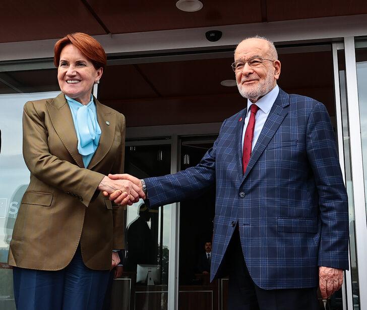 İYİ Parti Genel Başkanı Akşener, Saadet Partisi Genel Başkanı Karamollaoğlu'nu ziyaret etti G1