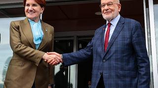 İYİ Parti Genel Başkanı Akşener, Saadet Partisi Genel Başkanı Karamollaoğlu'nu ziyaret etti