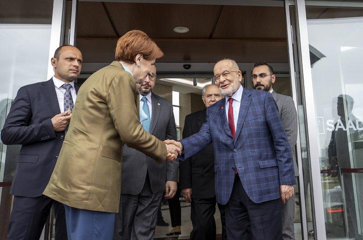İYİ Parti Genel Başkanı Akşener, Saadet Partisi Genel Başkanı Karamollaoğlu'nu ziyaret etti G3
